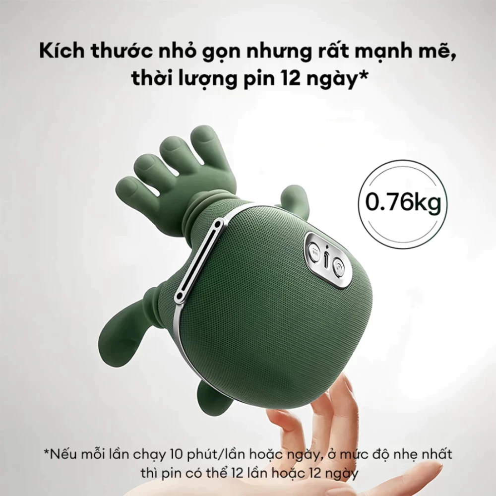 Máy Massage Cổ Vai Gáy Siêu Nhẹ Thiết Kế Nhỏ Gọn Mô Phỏng Bàn Tay Người